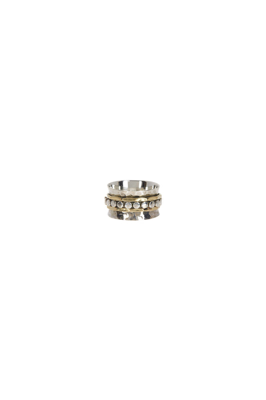 Raised Texture Spinner Ring