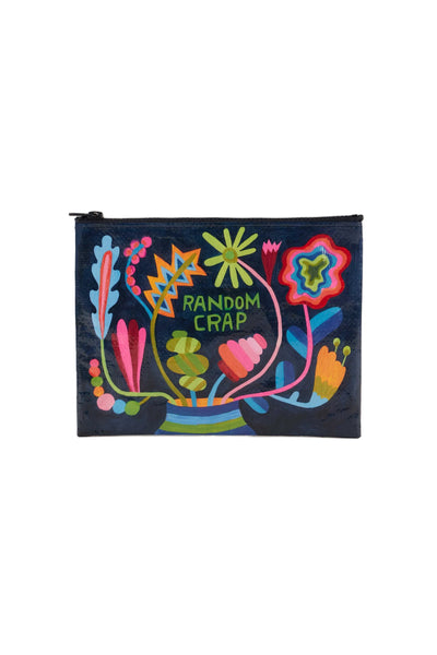 Random Crap Floral Zipper Pouch