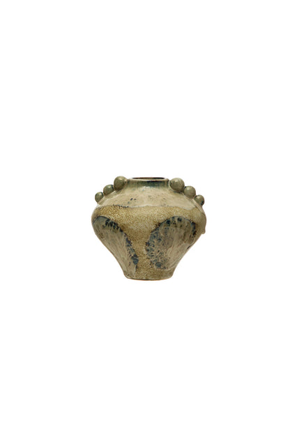 Reactive Glaze Stoneware Vase
