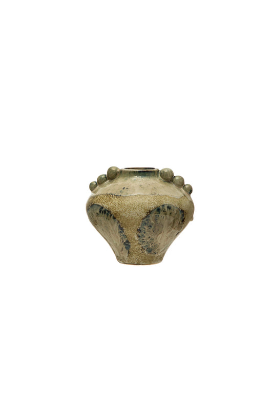 Reactive Glaze Stoneware Vase