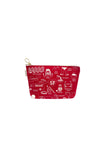 Red San Francisco Zipped Pouch