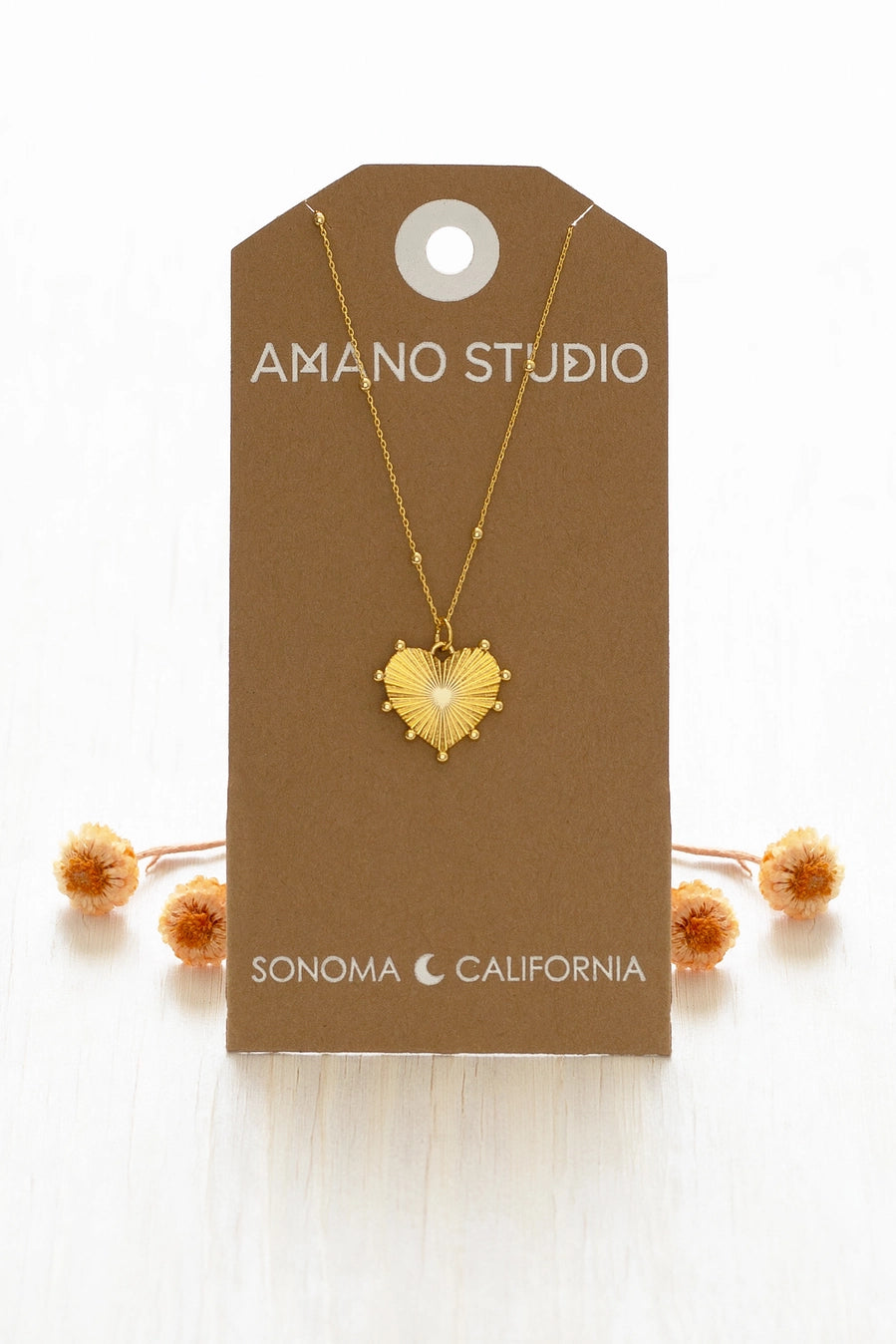 Renaissance Heart Pendant Necklace