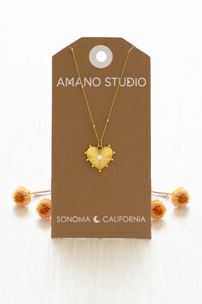 Renaissance Heart Pendant Necklace