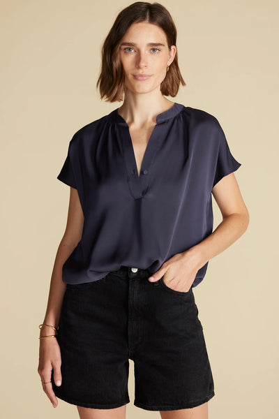 Renata Stretch Silk Blouse