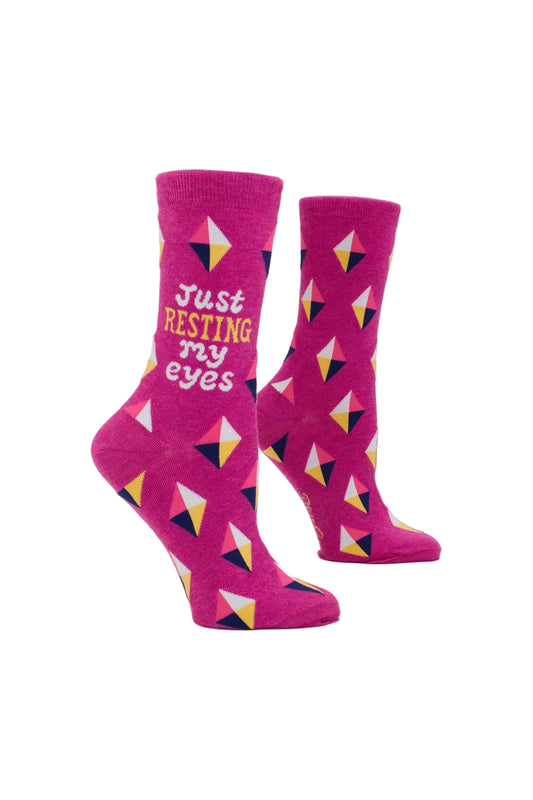 Resting My Eyes Women's Socks