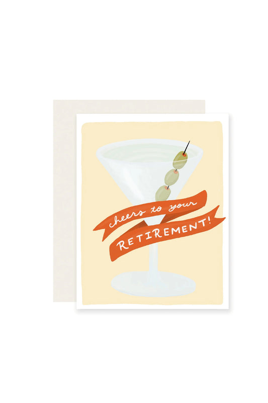 Retirement Martini Card