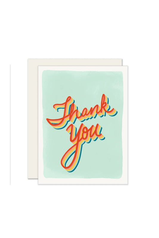 Retro Thank You Card