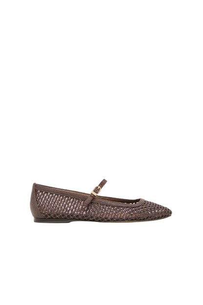 Reyes Woven Raffia Ballet Flats