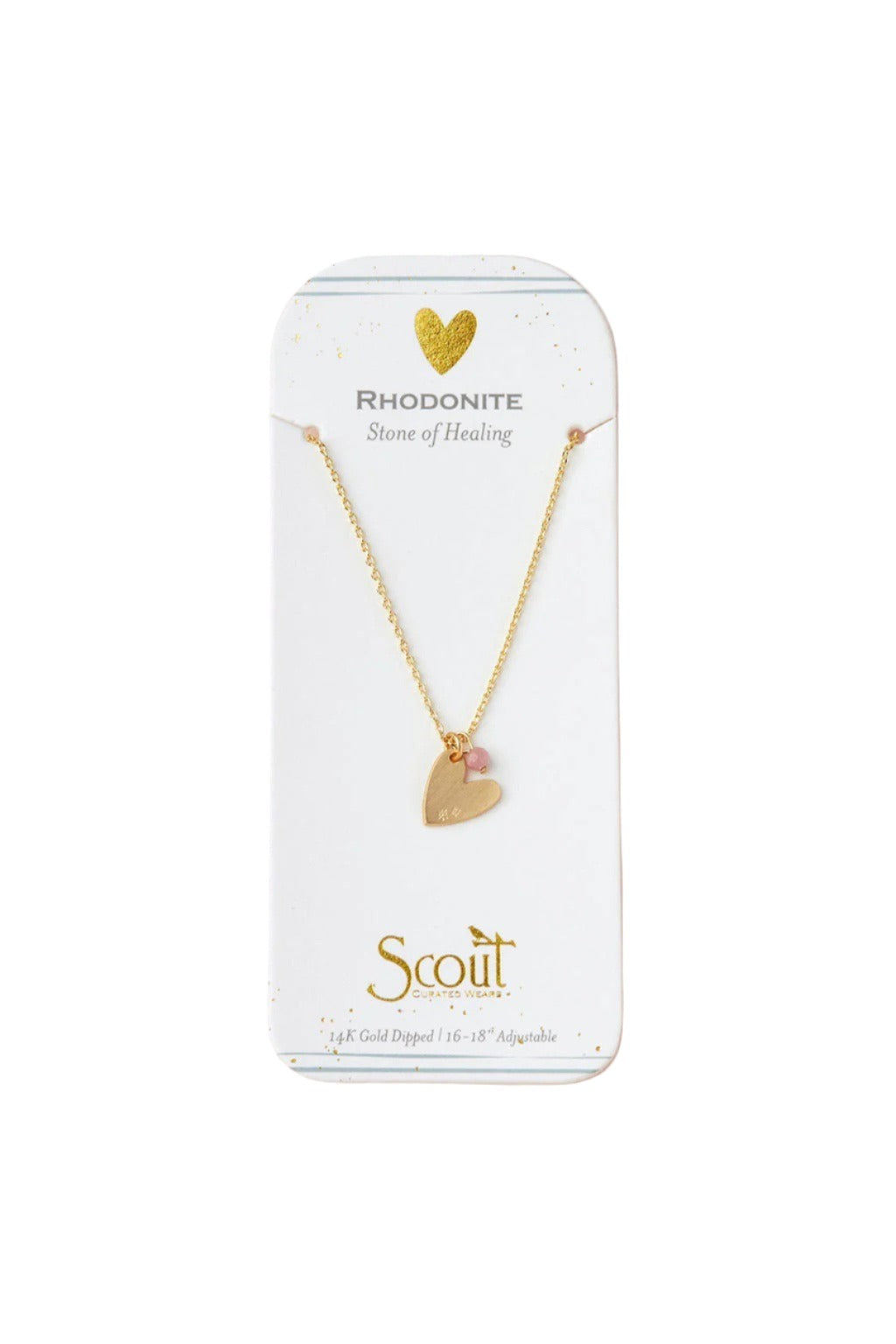 Rhodonite Intention Charm Necklace
