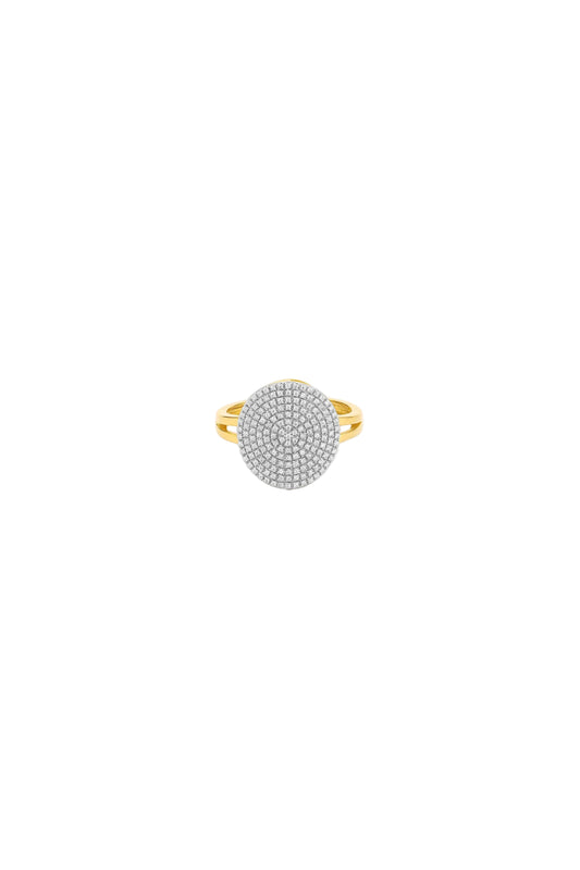 Right Round Statement Ring Gold