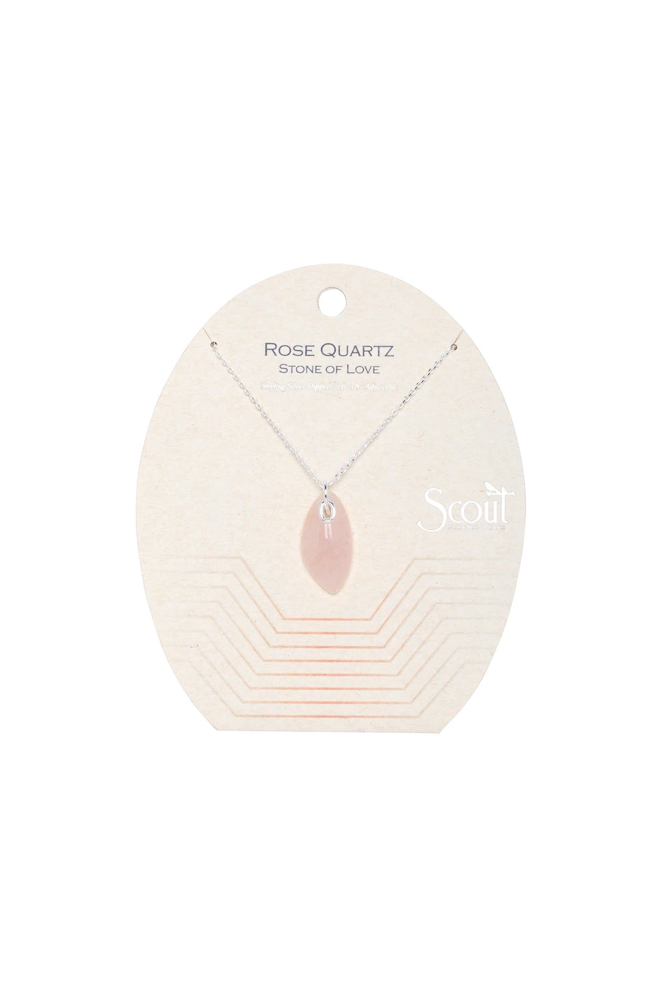 Rose Quartz Organic Stone Necklace