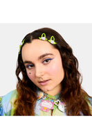 Rosette Snap Clips in Lilac