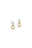 Rounded Top with Layered Teardrop Rings Earring