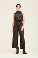 Ruffle Neck Sleeveless Jumpsuit