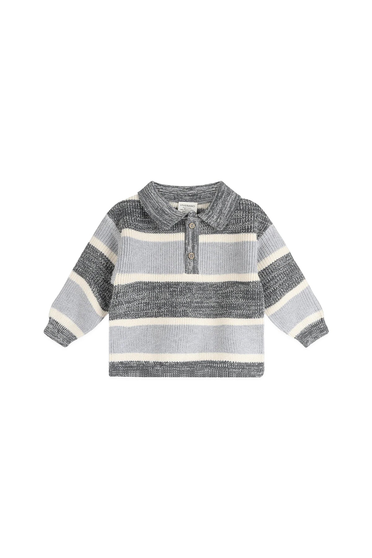 Rugby Stripe Polo Knit Baby Pullover & Pants Set