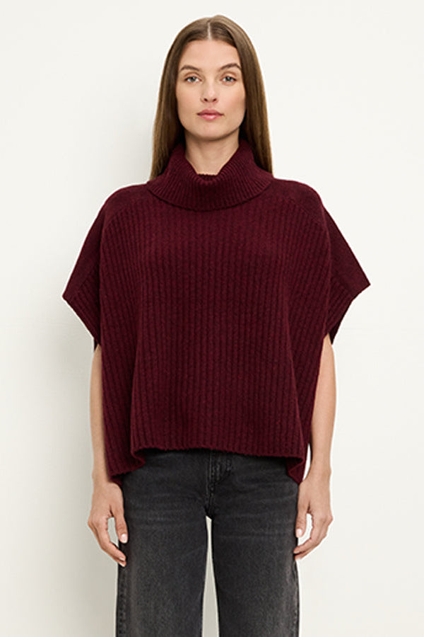 ADELYN TURTLENECK PONCHO VEST