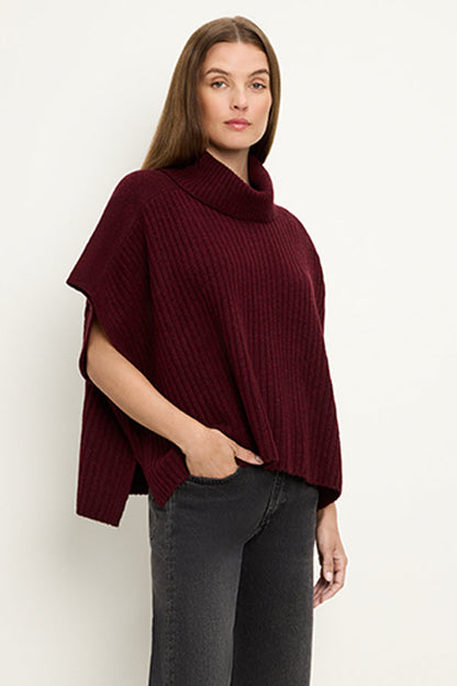 ADELYN TURTLENECK PONCHO VEST