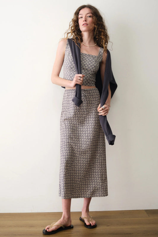 Avery Hemp Midi Skirt