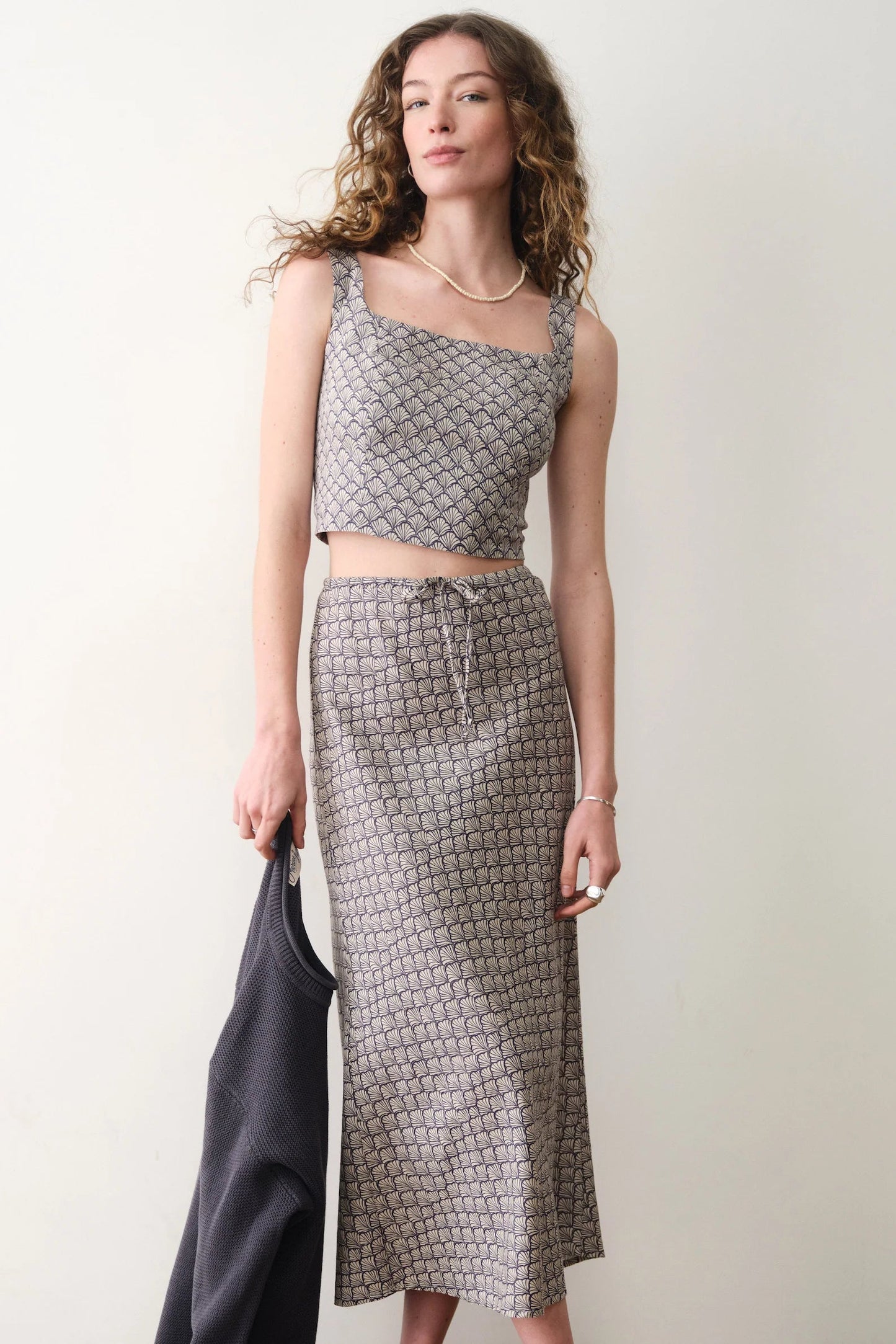 Avery Hemp Midi Skirt