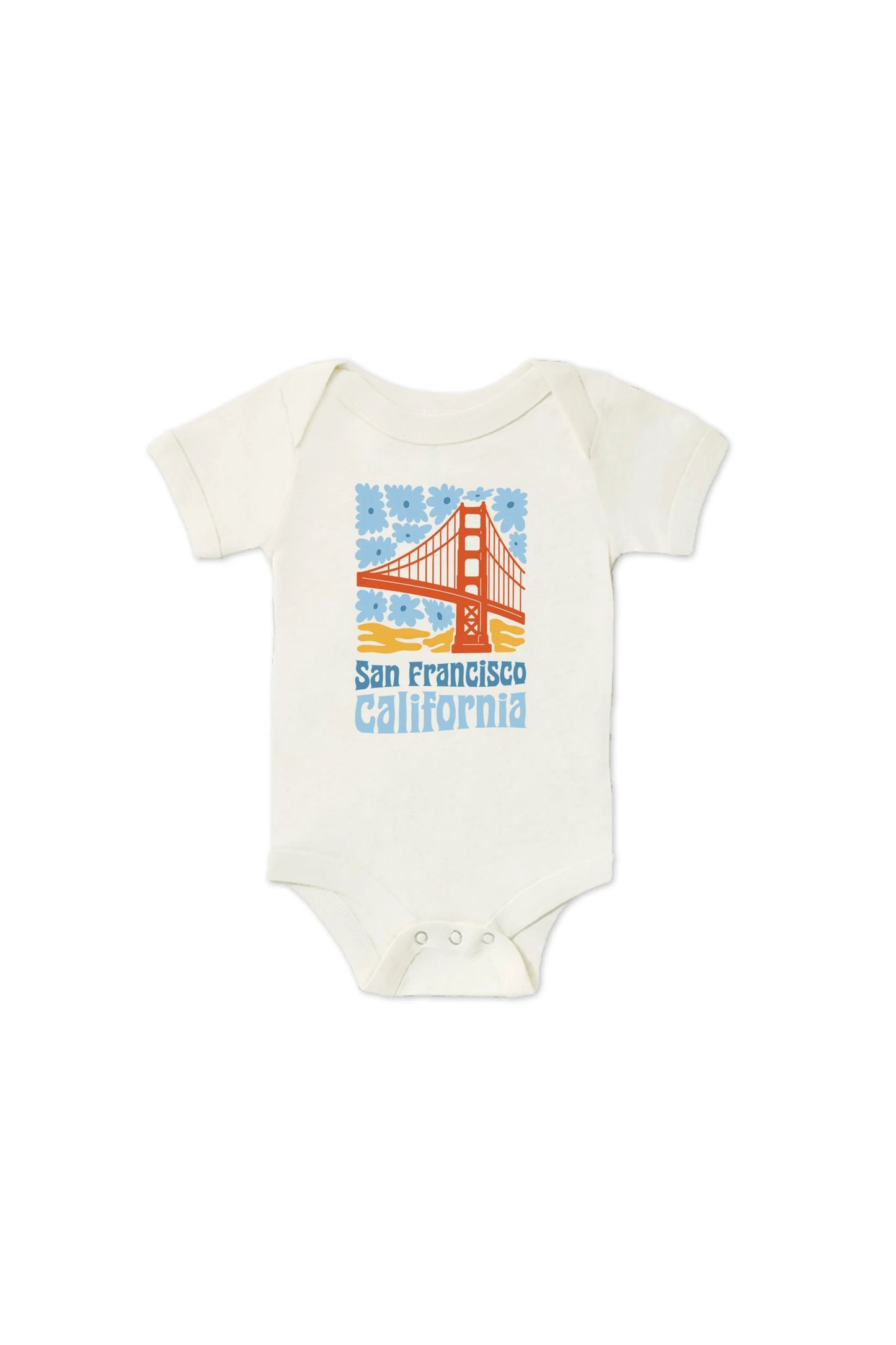 SF/CA Flower Power Onesie