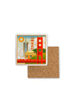 SF Towers at Noon Ceramic Coaster