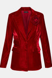 Red Merene Blazer