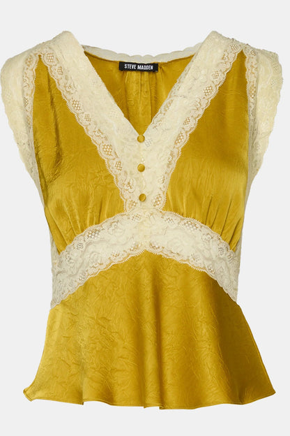 Elinor Sleeveless Lace Detail Top