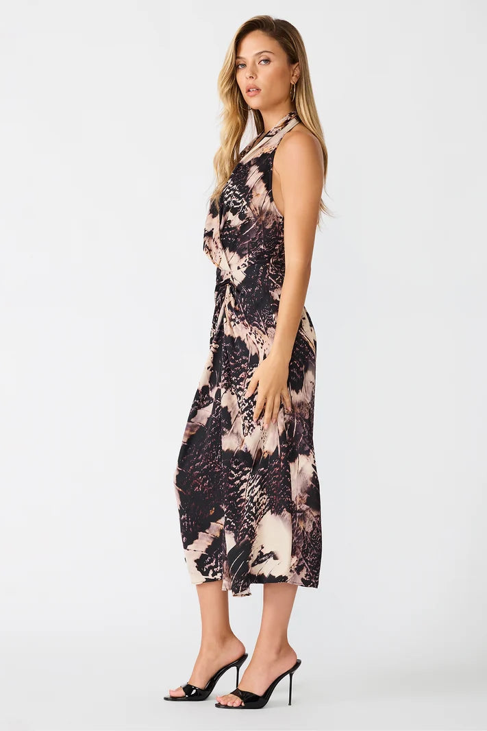 Selinne Midi Halter Dress