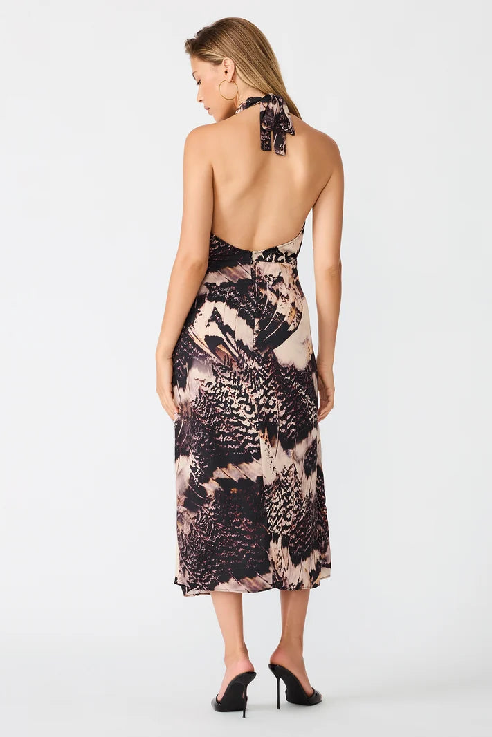 Selinne Midi Halter Dress