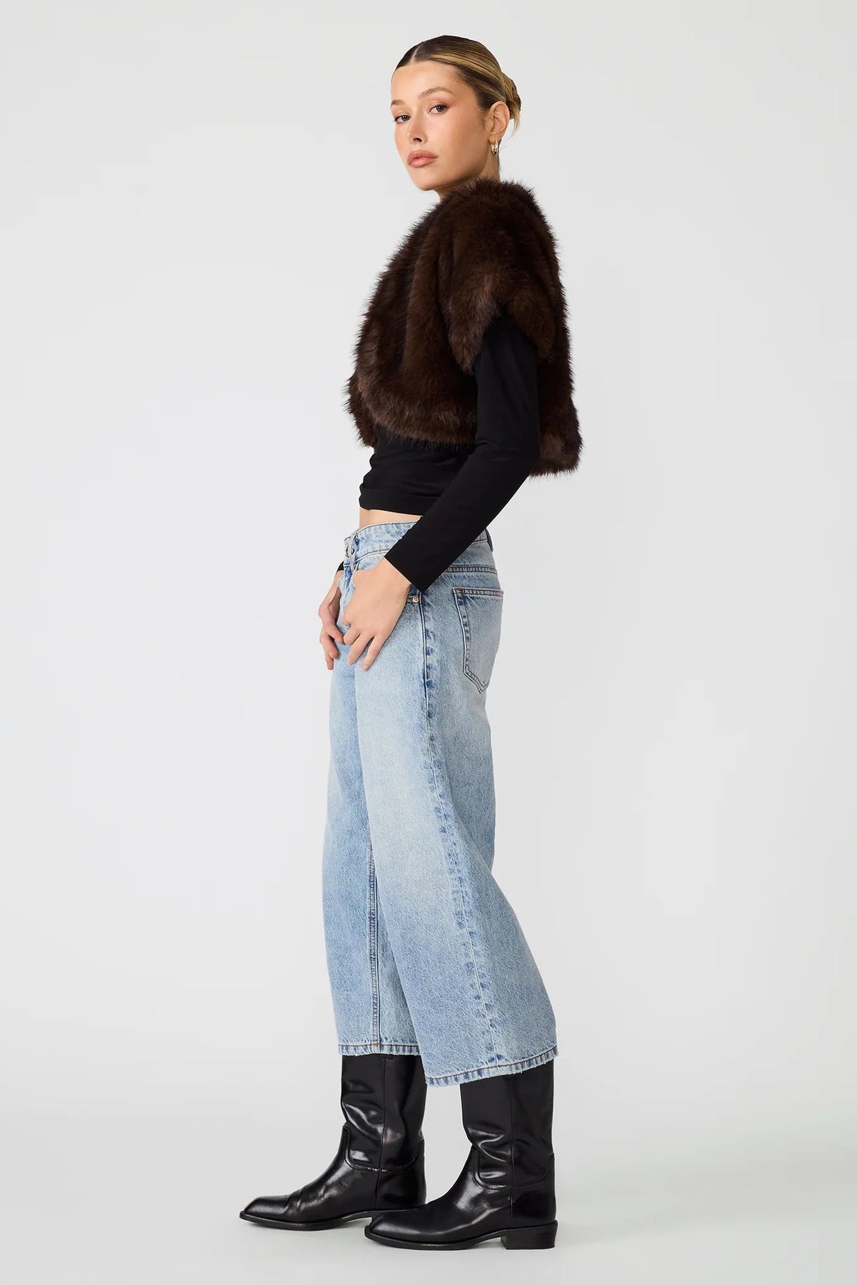 Jalen Faux Fur Bolero