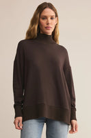 Sable Luxe Mock Neck Top