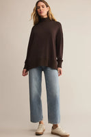 Sable Luxe Mock Neck Top