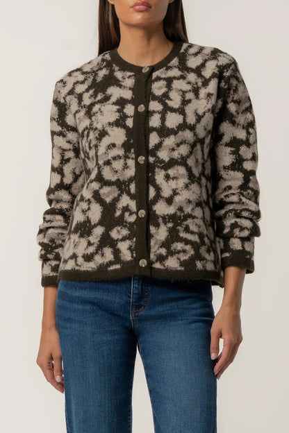 Sadie Animal Print Cardigan