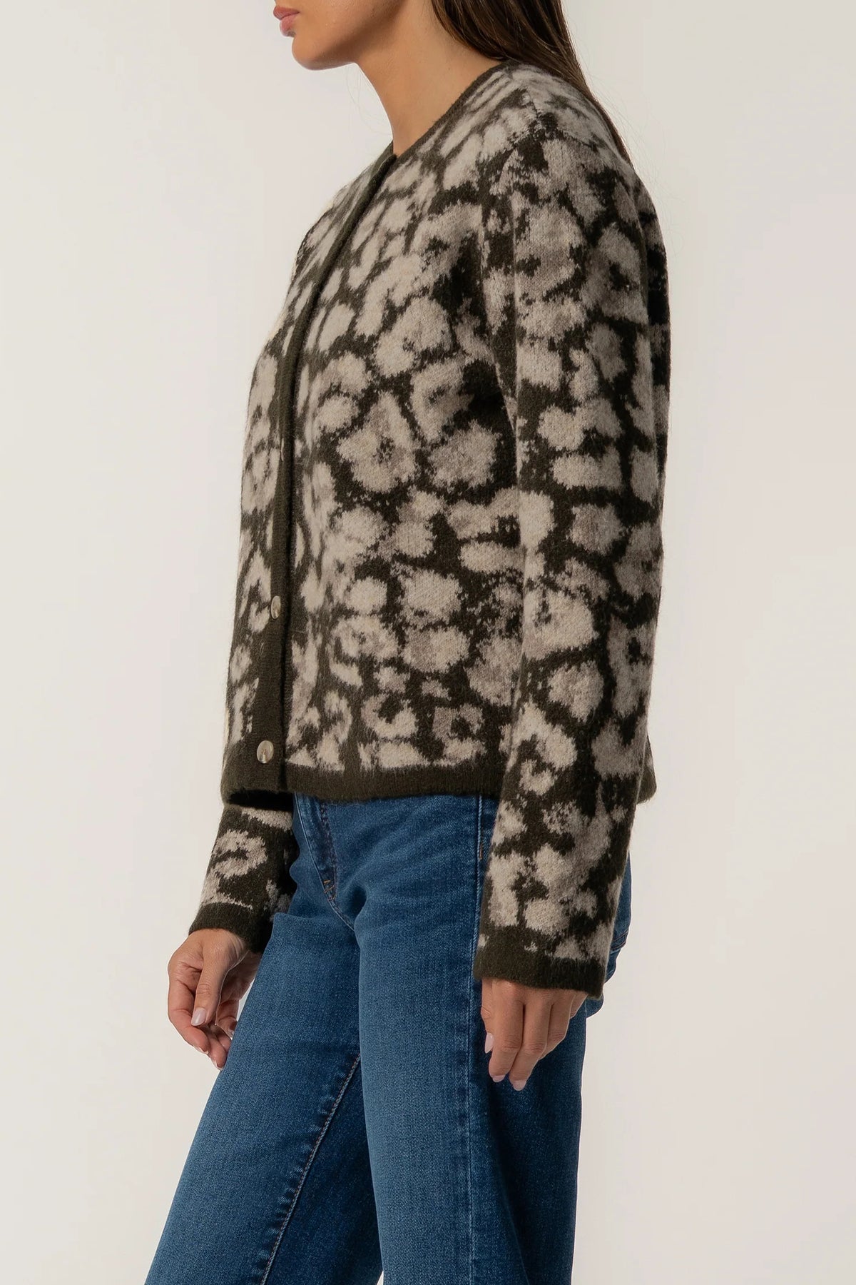 Sadie Animal Print Cardigan
