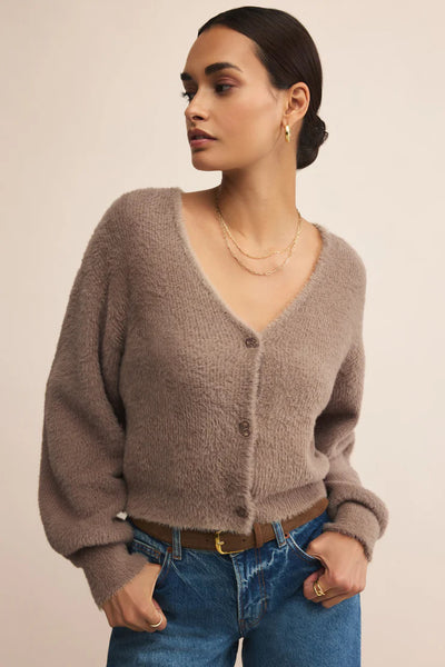 Sadira Fluffy Crop Cardigan