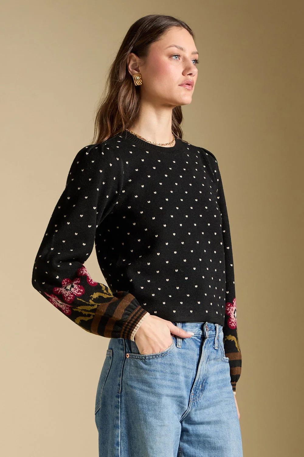 Darra Gigot Sleeve Sweater