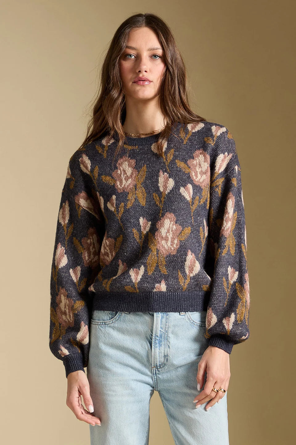 Ronnie Botanical Print Sweater