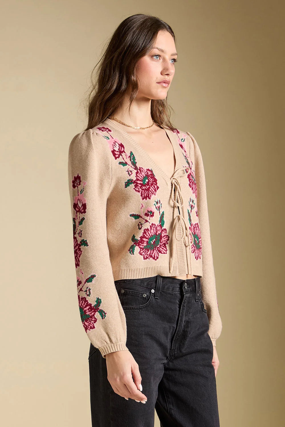 Slaide Front Tie Cardigan