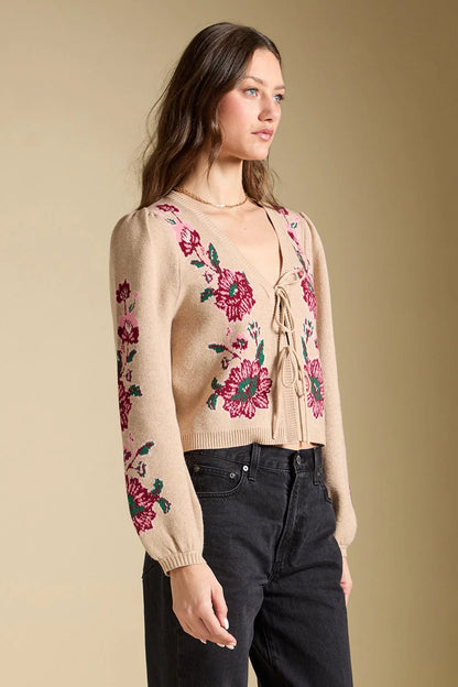 Slaide Front Tie Cardigan