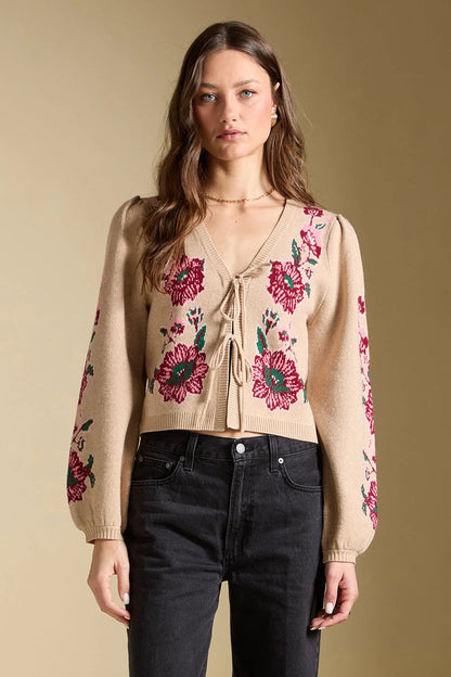 Slaide Front Tie Cardigan