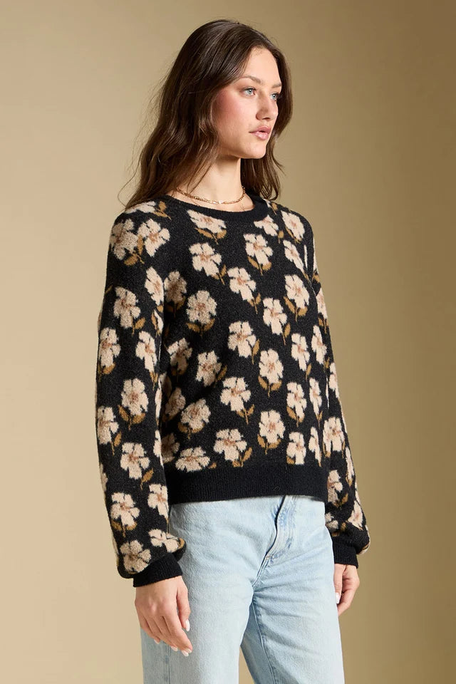 Vincent Crew Neck Floral Sweater