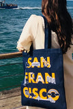 San Francisco Font Denim Tote