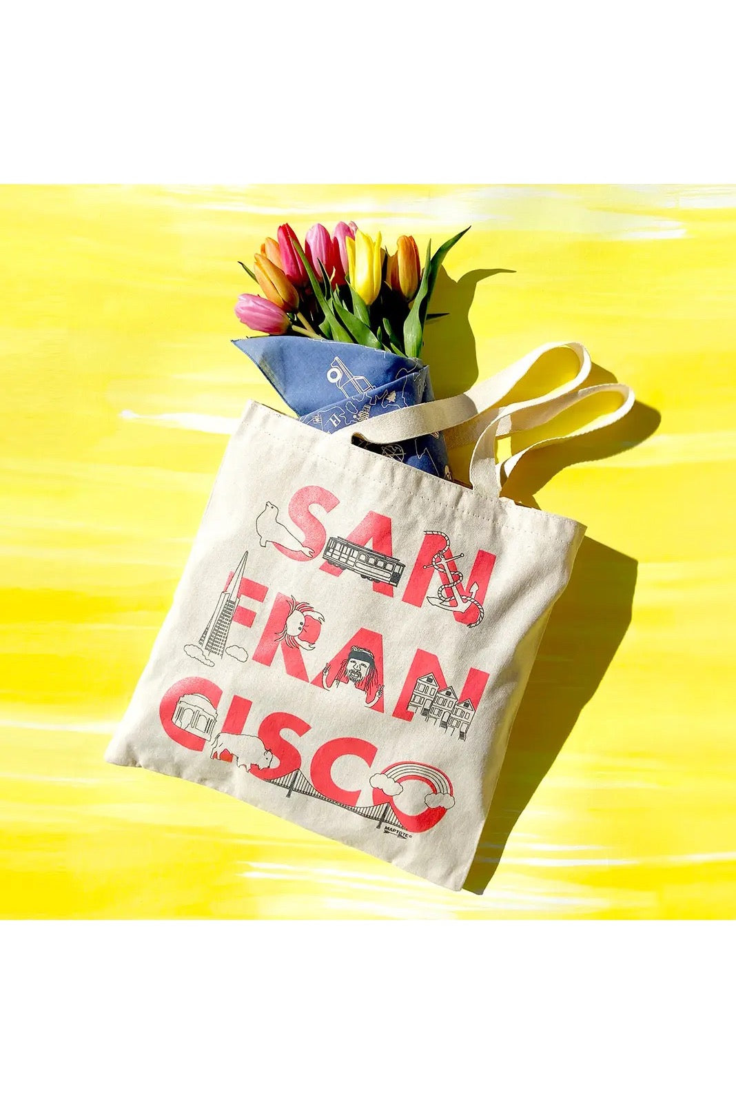 San Francisco Font Grocery Tote