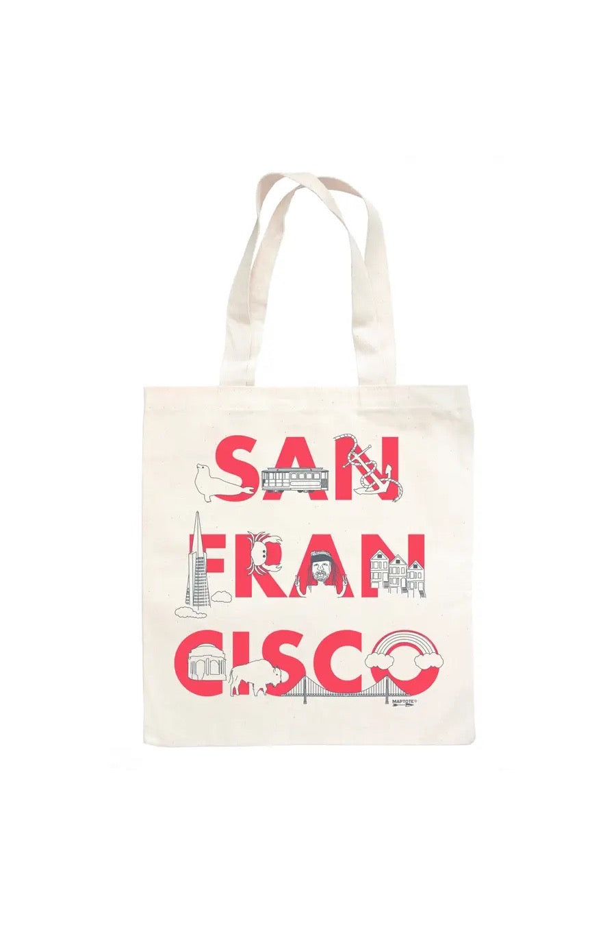 San Francisco Font Grocery Tote