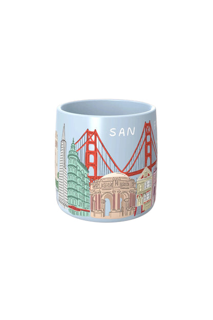 San Francisco Illustrated Landmarks Mug