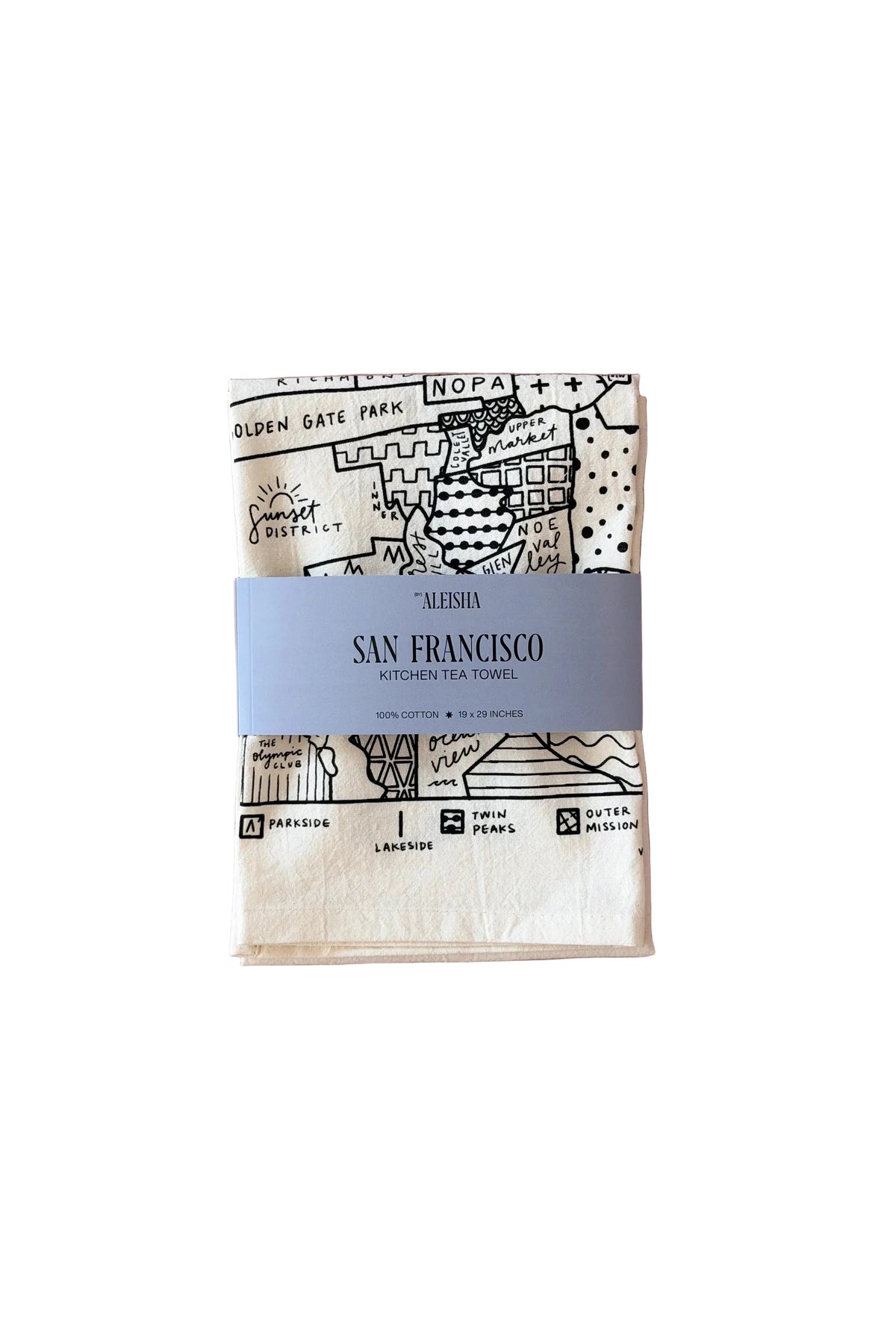 San Francisco Map Tea Towel