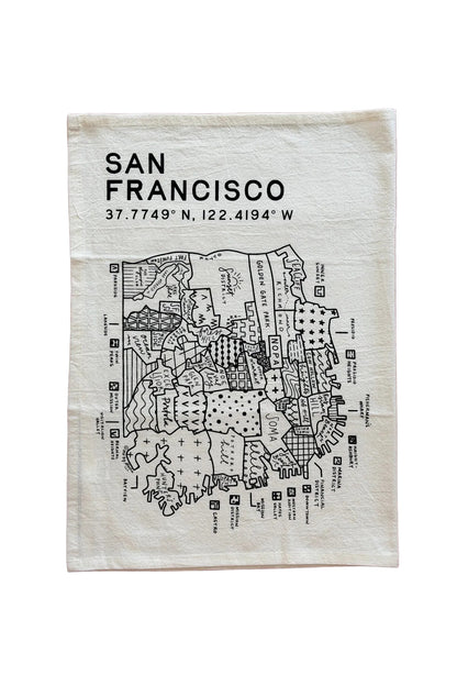 San Francisco Map Tea Towel