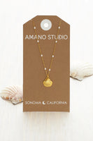 Scallop Shell And Pearl Necklace