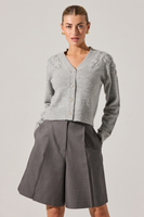Susannah Cardigan with Embroidered Floral Detail