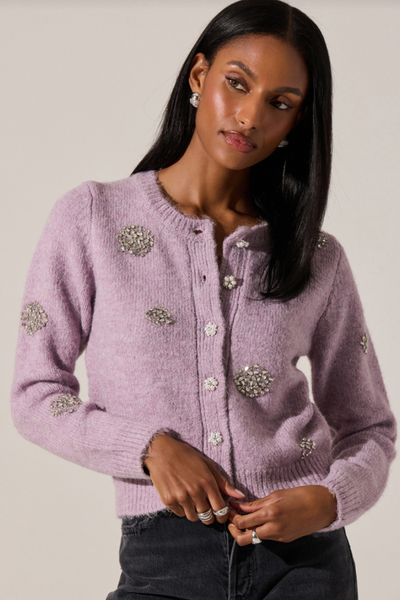 Dorothea Cardigan with Rhinestone Detail